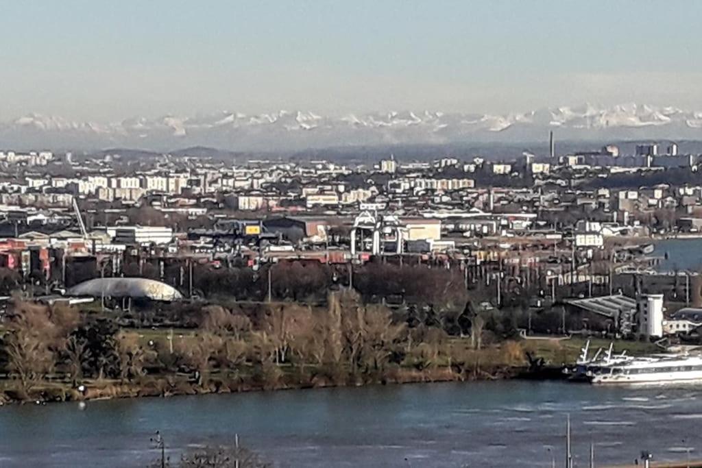 Ferienwohnung T4/5 Avec Vue Sur Les Alpes A 5 Minutes De Lyon La Mulatiere Exterior foto
